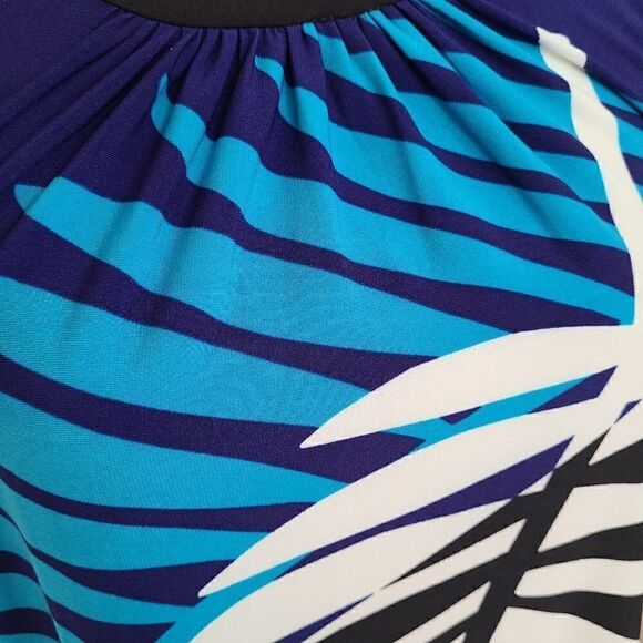 LONDON TIMES Womens Long Tropical Print Sheath Dress Size 8 NWT - Picture 4 of 10